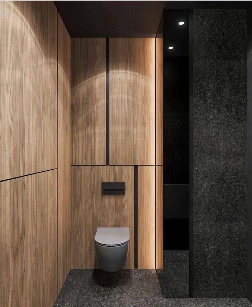 ремонт квартиры в темных тонах 16